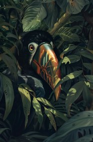 Poszter 53x81cm Rejtett Tukán