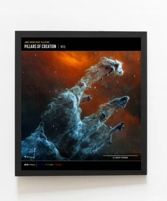 James Webb Nasa Pillars of Creation poszter 60x60cm