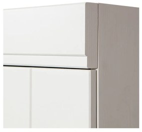 Fehér borovi fenyő ruhásszekrény 77x175 cm Connect – WOOOD