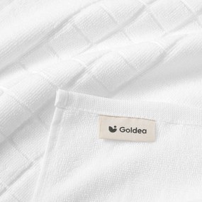 Goldea frottír fürdőszobai szőnyeg mozaika – fehér 50 x 70 cm