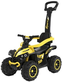 Baby Mix Mega futóbicikli vezetőrúddal, sárga
