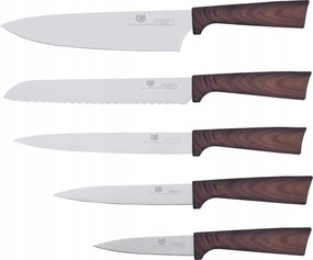 Konyhai Késkészlet Acél Kés Éles 5 Db-os Szett