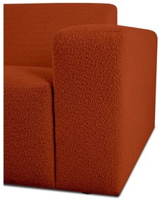 Téglavörös buklé kanapé 228 cm Roxy – Scandic