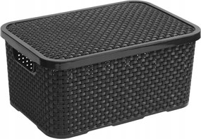 Rattan kosár 10l antracit