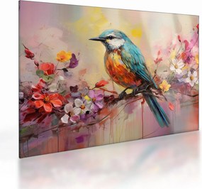 Üveg kép - Egy madár festménye (70x50 cm)