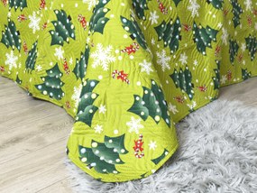 Ágytakaró CHRISTMAS TREE, zöld Méret: 220 x 240 cm