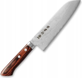Japán Santoku kés 165 mm Kanetsune kovácsolt VG-1 damaszkuszi pengével
