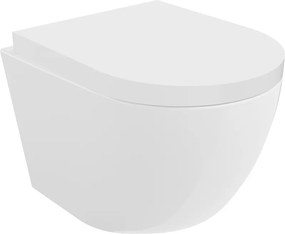 Mexen Lena Rimless WC csésze lassan záródó duroplast kemény, fehér fényes deszkával - 30220200