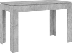 vidaXL betonszürke szerelt fa étkezőasztal 120 x 60 x 76 cm