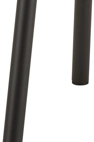 MAZZONI EXPORT FIORA Sötétszürke (Apia 458 szövet) / fekete váz – MODERN KÁRPITOZOTT CHENILLE SZÉK NAPPALIBA/ÉTKEZŐBE