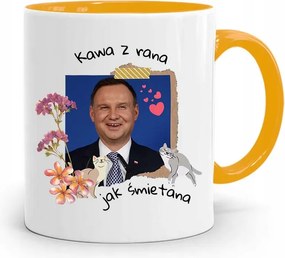 Sárga Bögre Elnök András Duda Kávé Reggel