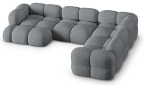 Szürke sarokkanapé (jobb oldali-U alakú) Loretto – Cosmopolitan Design