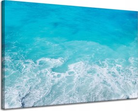 Vászonkép Hab a tengeren Hullámok Víz 120x80 cm Ideális ajándék