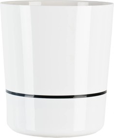 Virágtartó Kaspó Kétrészes Állvánnyal Fehér Virágágyás 25 cm