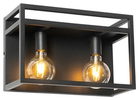 Okos fali lámpa fekete polccal, 2 Wi-Fi G95 - Cage Rack