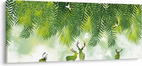 Kép - szarvas az erdőben (120x50 cm)