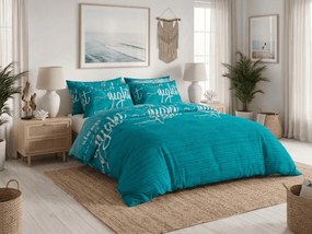 BLUE DREAM türkiz pamut ágyneműhuzat Ágyneműhuzat mérete: 70 x 90 cm | 140 x 200 cm