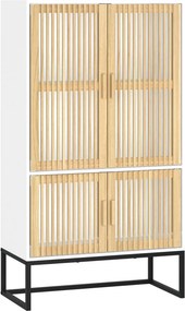 vidaXL fehér szerelt fa magasszekrény 70 x 35 x 125 cm