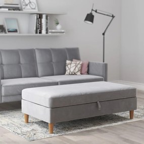 Világosszürke bársony lábtartó Lilly – Støraa