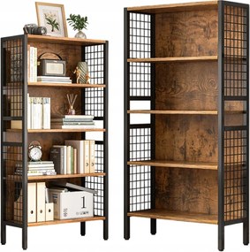 Ipari Könyvespolc Álló Fa Könyvespolc Rusztikus Retro Loft