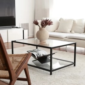 Kávésasztal ASTRO 40x90 cm fekete