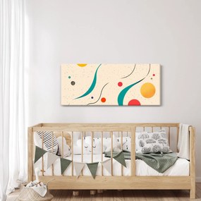Kép - Minimalista színes illusztráció (120x50 cm)