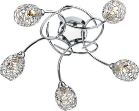 Dar Lighting NUMERO NUM5450 Plafonlámpa 5x40W/G9 IP20