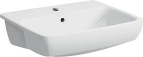 Geberit Selnova Square félig süllyesztett mosdó selnova 55x44 cm fehér színben fényes felülettel középső nyílással 501.467.00.7