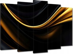 Vászonkép 70x50 Selyem arany szalag