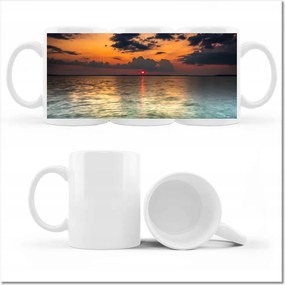 Fényképes bögre Sziklák Tenger Nap