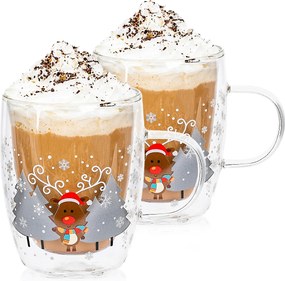 4Home Hot&Cool Mug Reindeer thermo pohár 270 ml, 2 db
