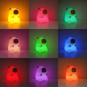 LED RGBW fényerőszabályozható újratölthető gyerek éjszakai lámpa KAPYBARA LED/0,45W/5V 800 mAh