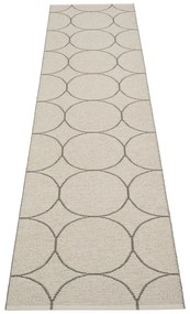 Sötétszürke kültéri-beltéri futószőnyeg 70x300 cm Boo Charcoal Linen – Pappelina