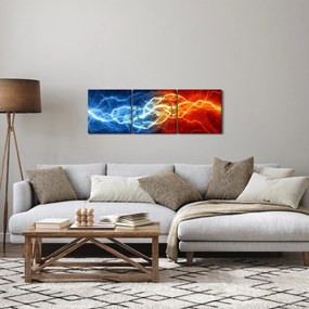 Az elektromos feszültség képe (órával) (90x30 cm)