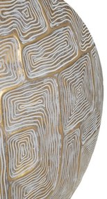Asztali kerek lapos váza modern mintával 48x13x44,5cm