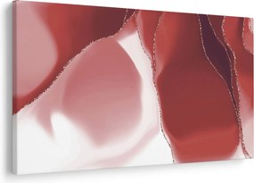 Kép - Piros absztrakt virág N⁰3 (90x60 cm)