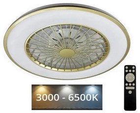 NEDES LED Mennyezeti lámpa ventilátorral OPAL LED/48W/230V + távirányítás ND3672