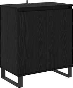 vidaXL Széf Fekete tölgy 60 x 35 x 70 cm Faanyag
