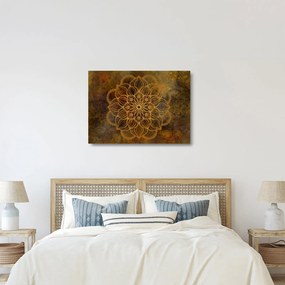 Kép - Az öröm mandala (üvegen) (70x50 cm)