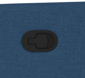 kék szövet dönthető fotel