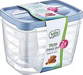 Téglalap alakú mély tároló doboz Trend Box 6L HOB020993