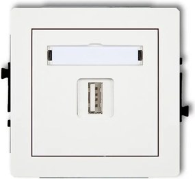 Usb-aa Aljzat Fehér DGUSB-1 Deco Karlik