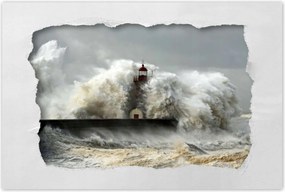 Poszterek 60x40 Világítótorony Vihar