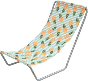 2 db összecsukható strandnyugágy szett SAND PINEAPPLE, színes