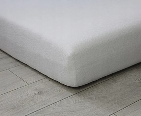 Gumis frottír lepedő Fehér 01 90x200 vastag lengyel