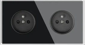 üveg aljzat dupla aljzat érintkező fekete modern falon kívüli 230v