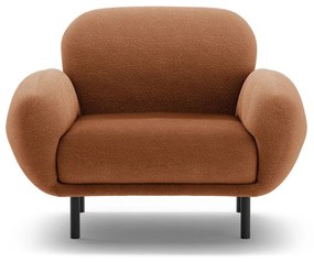 Terrakotta színű buklé fotel Poppy – Micadoni