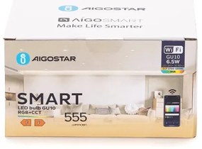 6 darabos szett LED dimmelhető GU10/6,5W/230V 2700-6500K Wi-Fi - Aigostar