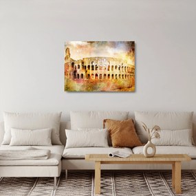 Kép - Digitális festészet, Colosseum, Róma, Olaszország (üvegen) (70x50 cm)