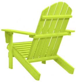 zöld tömör fenyőfa kerti Adirondack szék